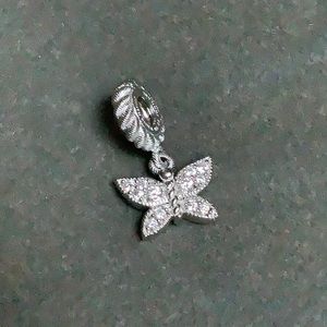 😍Judith Ripka 925 Silver Butterfly Slide Charm😍 NWOT